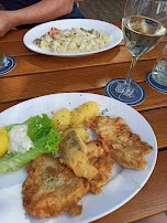 Panierter Fischteller